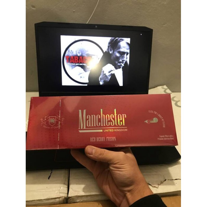 Сигареты Manchester Red Berry Fusion Superslims (ягоды)