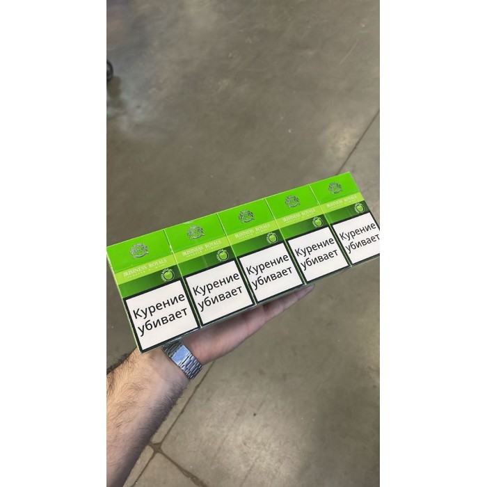 Сигареты Business Royals Green Apple Superslims (яблоко)